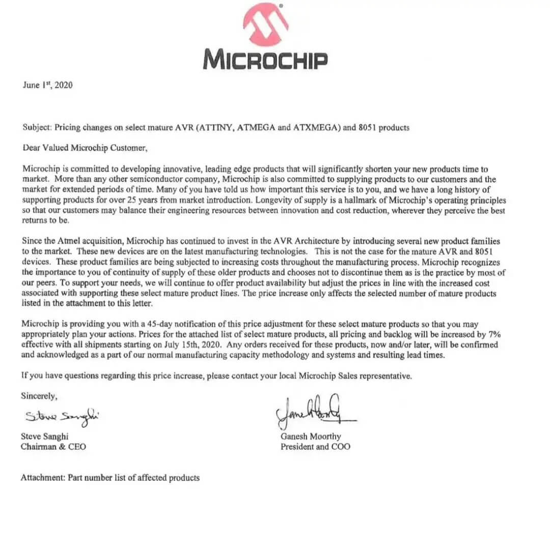 Supply chain: Microchip will increase the price of some of its MCUs by 7%-SemiMedia
