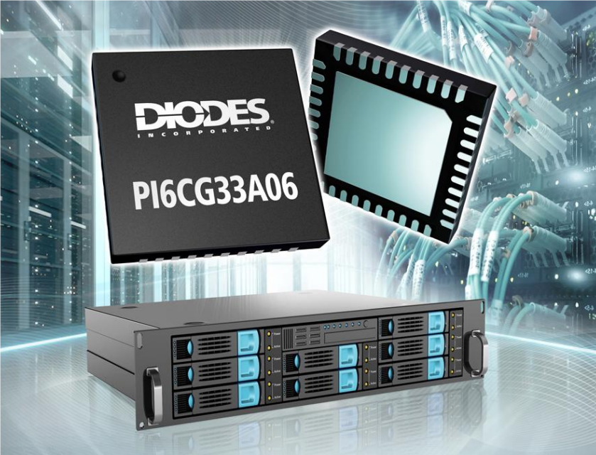 Diodes launches PCIe 7.0 clock generator for AI servers