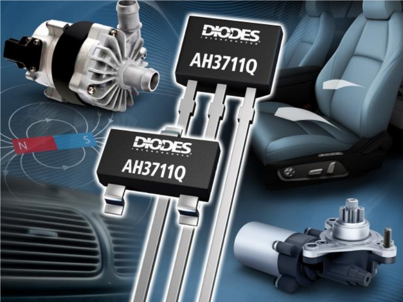 Diodes launches automotive Hall latch for low-field motor control applications
