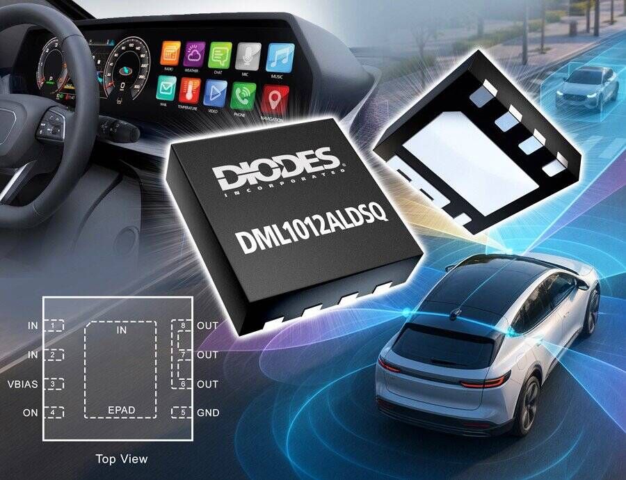 Diodes introduces automotive smart load switch for ADAS and infotainment power rails