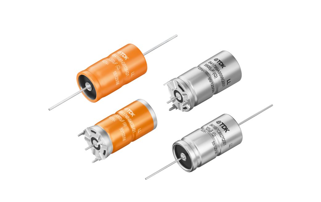 TDK expands axial aluminum electrolytic capacitor lineup with 125V components