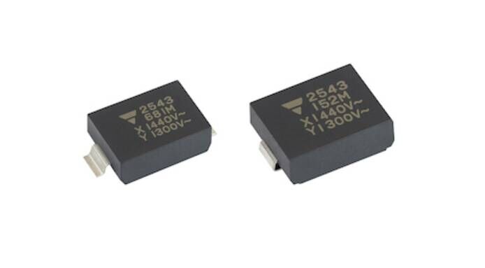 Vishay launches surface-mount Y1 safety capacitors for 1500 VDC systems