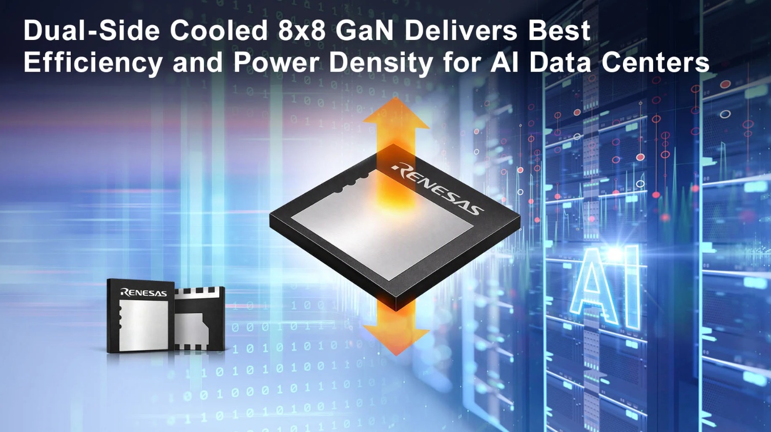 Renesas Launches 650V Dual-Side-Cooled GaN Device for 800V AI Data Center Power Systems